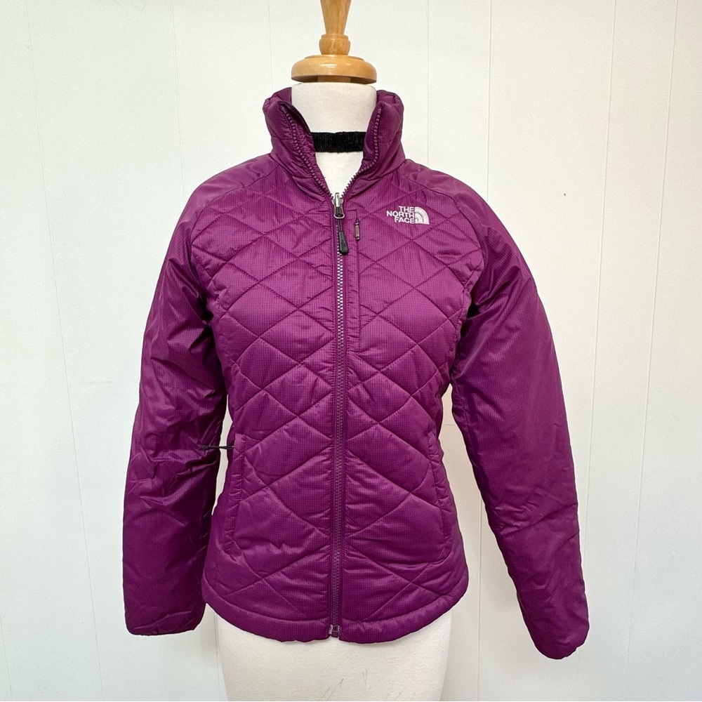 The North Face Redpoint Primaloft Zip Stowable Quilted Puffer Jacket Purple XS
